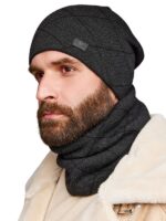 Шапка со снудом Ф 147 (с подкладой флис и ремешком на затылке)
