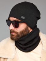 Шапка со снудом Ф 147 (с подкладой флис и ремешком на затылке) — изображение 3