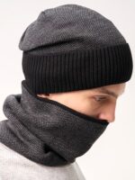 Шапка со снудом Ф 139 (с подкладой флис и ремешком на затылке) — изображение 4