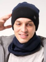 Шапка со снудом Ф 139 (с подкладой флис и ремешком на затылке) — изображение 12