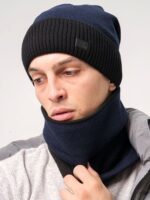 Шапка со снудом Ф 139 (с подкладой флис и ремешком на затылке) — изображение 16