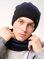 Шапка со снудом Ф 139 (с подкладой флис и ремешком на затылке) — изображение 17
