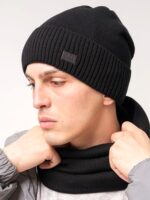 Шапка со снудом Ф 139 (с подкладой флис и ремешком на затылке) — изображение 23