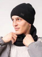 Шапка со снудом Ф 139 (с подкладой флис и ремешком на затылке) — изображение 25