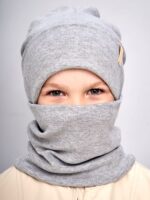 Модель 225 Шапка со снудом (Двухслойная) Рубчик — изображение 8
