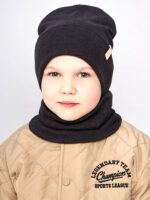 Модель 225 Шапка со снудом (Двухслойная) Рубчик — изображение 43